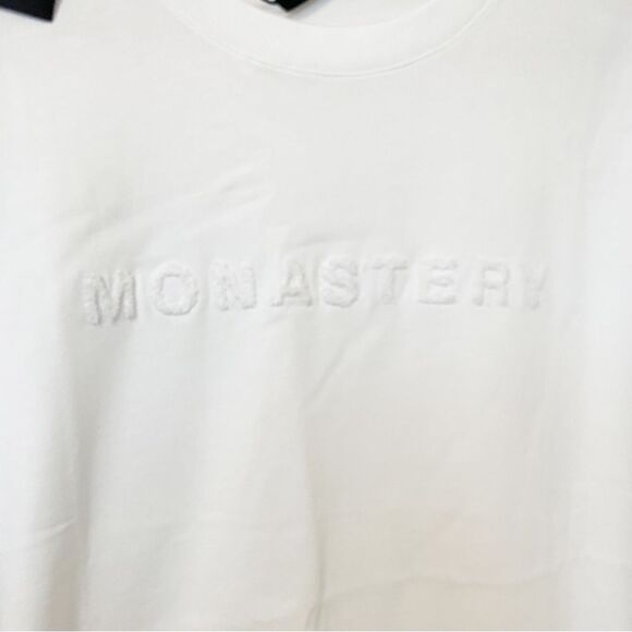Monastery Couture White Logo T-Shirt Mens Size Medium - Picture 5 of 10